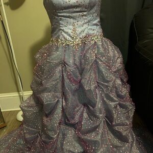 Elegant Purple Ball Gown